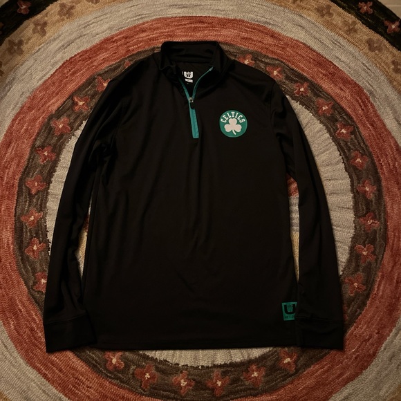 Celtics Black Long Sleeve Pullover - Picture 1 of 3